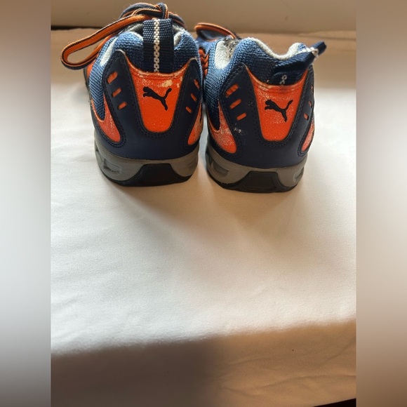 Puma Men's Dynamic Blue and Vibrant Orange Sneakers - Picture 2 of 6